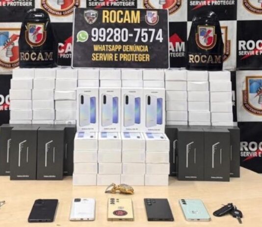 Funcionário é preso com dupla suspeita de furtar 135 celulares e desviar caminhão em Manaus