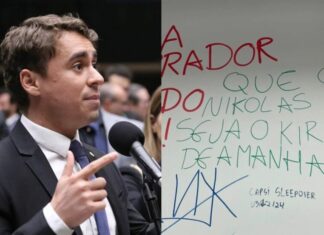 Frase com sugestão de morte a Nikolas Ferreira é encontrada em universidade federal