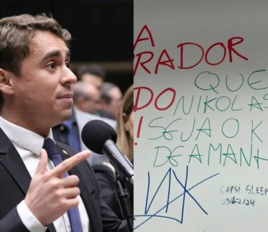 Frase com sugestão de morte a Nikolas Ferreira é encontrada em universidade federal