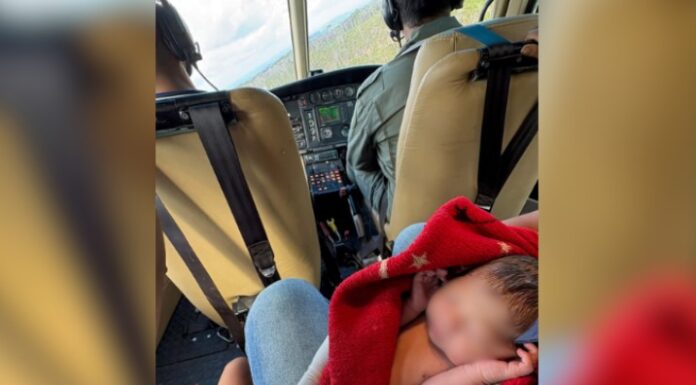 Resgate aeromédico termina com nascimento de bebê yanomami dentro de helicóptero em Roraima