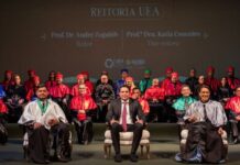 André Zogahib e Katia Couceiro são empossados nos cargos de reitor e vice-reitora da UEA