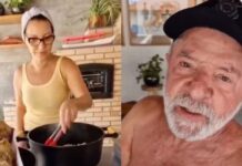 Primeira-dama prepara carne de paca, uma das mais caras do Brasil, e Lula aprova prato