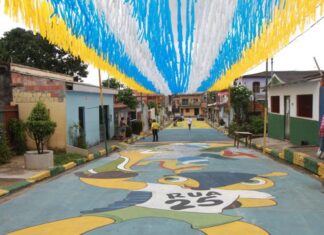 Decoração de Copa em Manaus exige cuidados para evitar choques e curtos, alerta concessionária
