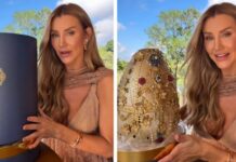 Mulher de Roberto Justus vira alvo de críticas após mostrar ovo de Páscoa de R$ 20 mil