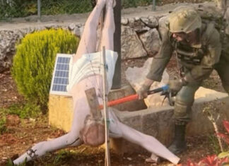 Soldado destrói imagem de Jesus no sul do Líbano e gera repercussão internacional