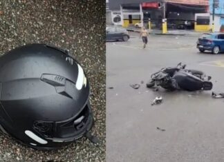 Acidente fatal mata entregadora no cruzamento da avenida Japurá com rua Afonso Pena