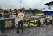 Barco que saiu de Tabatinga é flagrado pela PF com carga milionária de drogas rumo a Manaus