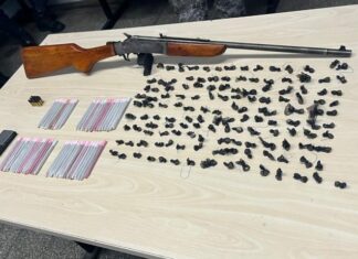 Grupo suspeito abandona espingarda e drogas durante ação policial na zona norte de Manaus, no Colônia Terra Nova