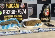 ROCAM prende homem com drogas e balança de precisão dentro de adega em Manaus