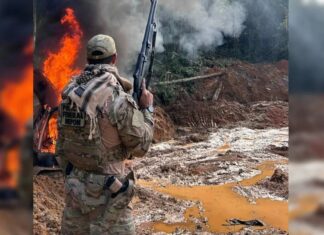 Polícia Federal combate garimpo ilegal e destrói equipamentos usados na extração clandestina na Amazônia
