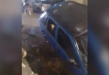 Motorista perde controle e carro vai parar dentro de buraco na zona oeste de Manaus