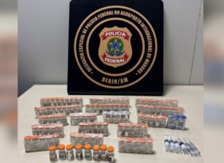 Polícia Federal apreende 135 ampolas de tirzepatida e prende dois homens em Manaus