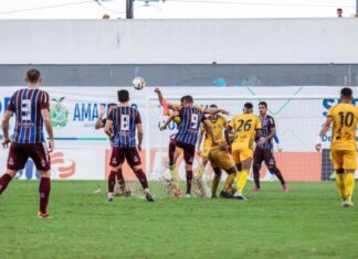 Amazonas empata com Caxias no último lance e segue na ponta da Série C