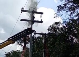 Acidente com alta tensão deixa trabalhador gravemente ferido em Presidente Figueiredo