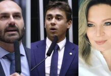 Filho de Bolsonaro compara Nikolas Ferreira a Joice Hasselmann e Alexandre Frota entre traidores