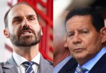 Eduardo Bolsonaro defende Zanatta vice de Flávio e ataca Mourão: “traíra”, “sem caráter”