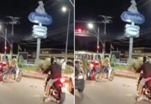 Vídeo mostra entregador agonizando após acidente envolvendo micro-ônibus em Manaus