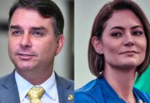 Aliados de Flávio Bolsonaro temem que Michelle conte o que sabe e pânico toma conta