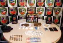 Dupla é presa com 146 porções de cocaína, maconha e ecstasy na Zona Centro-Sul de Manaus