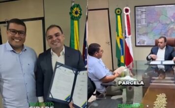 Governador Roberto Cidade e prefeito Radinho firmam convênio de R$ 12 milhões para pavimentação em Barcelos