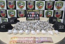 Força Tática apreende mais de 700 porções de entorpecentes e prende homem na zona Oeste
