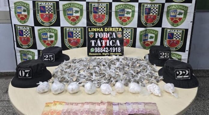 Força Tática apreende mais de 700 porções de entorpecentes e prende homem na zona Oeste