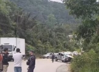 Acidente entre caminhonete e caminhão causa lentidão na AM-010 no Amazonas