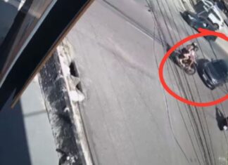 Câmeras registram acidente entre carro e motocicletas que deixa feridos no Parque Dez em Manaus