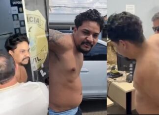 Agiota preso em Manaus teria atacado agentes e ameaçado delegado no trajeto para delegacia