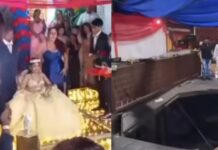 Momento do parabéns acaba em desespero após piso de casa de eventos desabar
