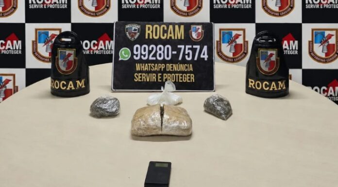 Denúncia à Rocam leva à apreensão de maconha, cocaína e balança de precisão em Manaus