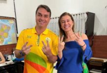Após crise com Michelle, Flávio escala esposa para atrair mulheres