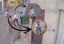 Câmeras flagram dupla armada assaltando duas mulheres na zona norte de Manaus