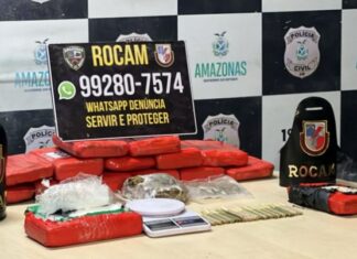 Operação da Rocam encontra depósito de drogas em casa abandonada no bairro Educandos