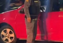 Motorista bêbado causa sequência de colisões e termina ferido após bater em ‘dente de dragão’