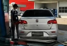 Motorista abastece o carro e foge sem pagar em posto de combustíveis de Manaus