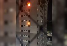Vídeo: Incêndio de grandes proporções atinge apartamento em condomínio de Manaus