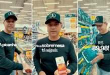Supermercado Flávio Bolsonaro compara preços e diz que poder de compra do brasileiro caiu