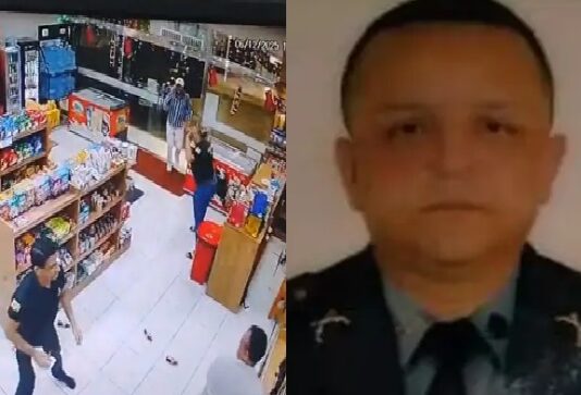 VÍDEO: Sargento da PMAM é flagrado destruindo loja e xingando trabalhador em Manaus