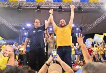 Roberto Cidade participa de ato que confirma Fausto Júnior na disputa à reeleição para deputado federal