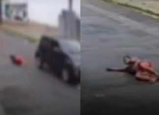 VÍDEO: Mulher é arremessada de carro em movimento e fica ferida em rua de Manaus