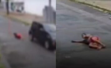 VÍDEO: Mulher é arremessada de carro em movimento e fica ferida em rua de Manaus