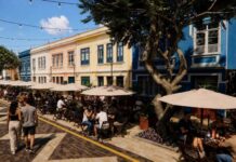 Obras transformam trecho da Ferreira Pena em novo boulevard gastronômico de Manaus