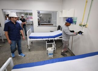Roberto Cidade vistoria obras de revitalização do SPA Eliameme Rodrigues Mady e do Hospital Tropical
