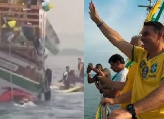 Barqueata de Flávio Bolsonaro tem acidente com jet ski dos Bombeiros