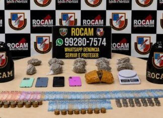 Mulher de 26 anos é detida com 1,4 kg de maconh4 no bairro Petrópolis