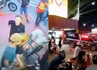 Venezuelano é mort0 a f@cadas pelas costas na entrada de supermercado em Boa Vista