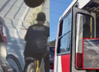 Dupla é detida após quebrar porta de ônibus da linha 604 durante ataque na Colônia Antônio Aleixo