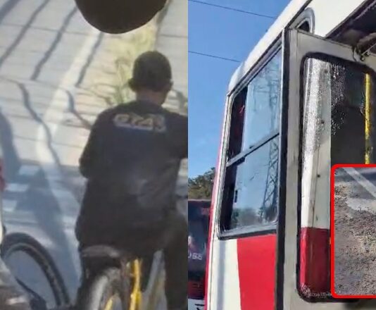 Dupla é detida após quebrar porta de ônibus da linha 604 durante ataque na Colônia Antônio Aleixo