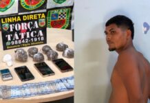Homem tenta fugir da polícia, mas acaba preso com drogas em Manaus